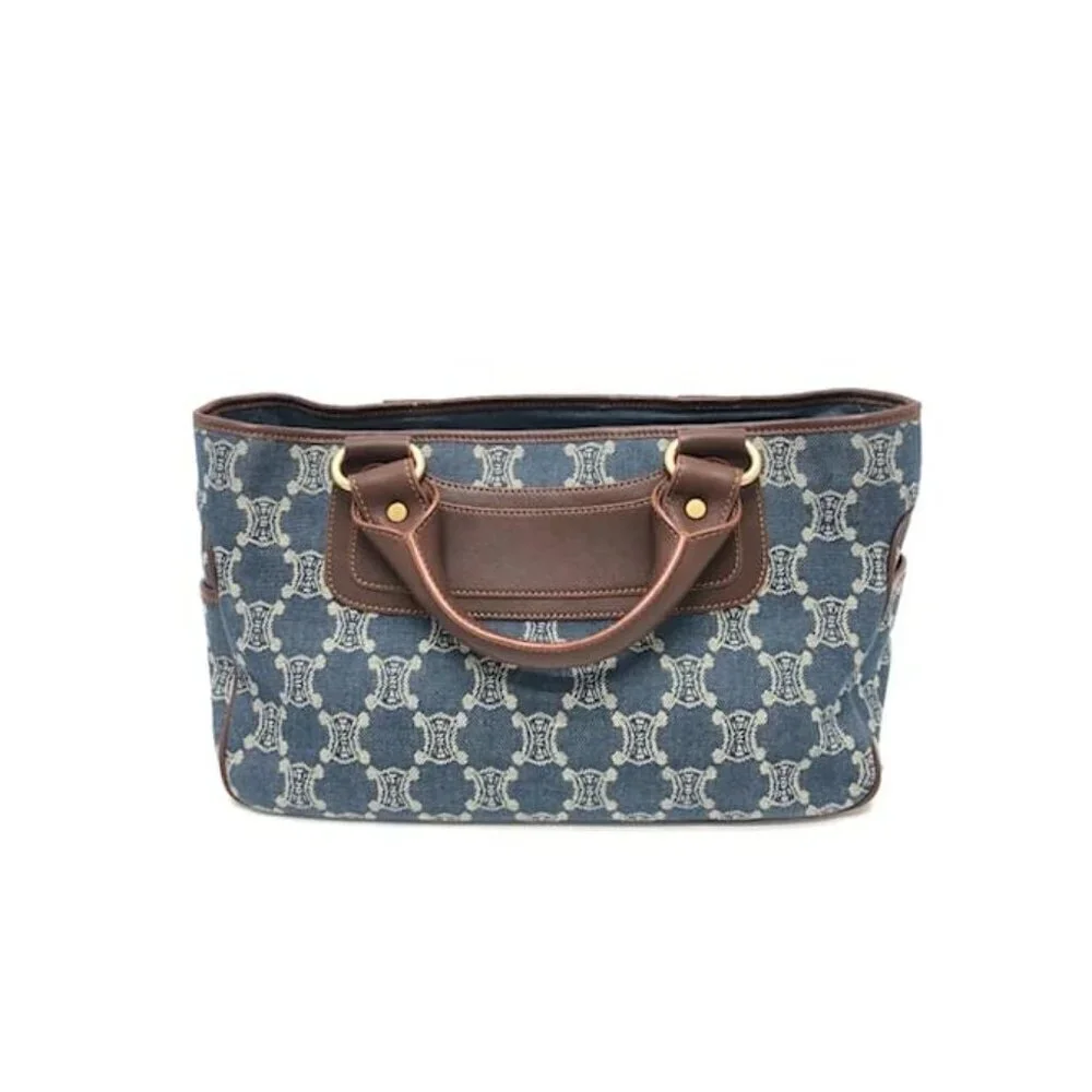 Celine Boogie Denim & Leather Handbag Authentic